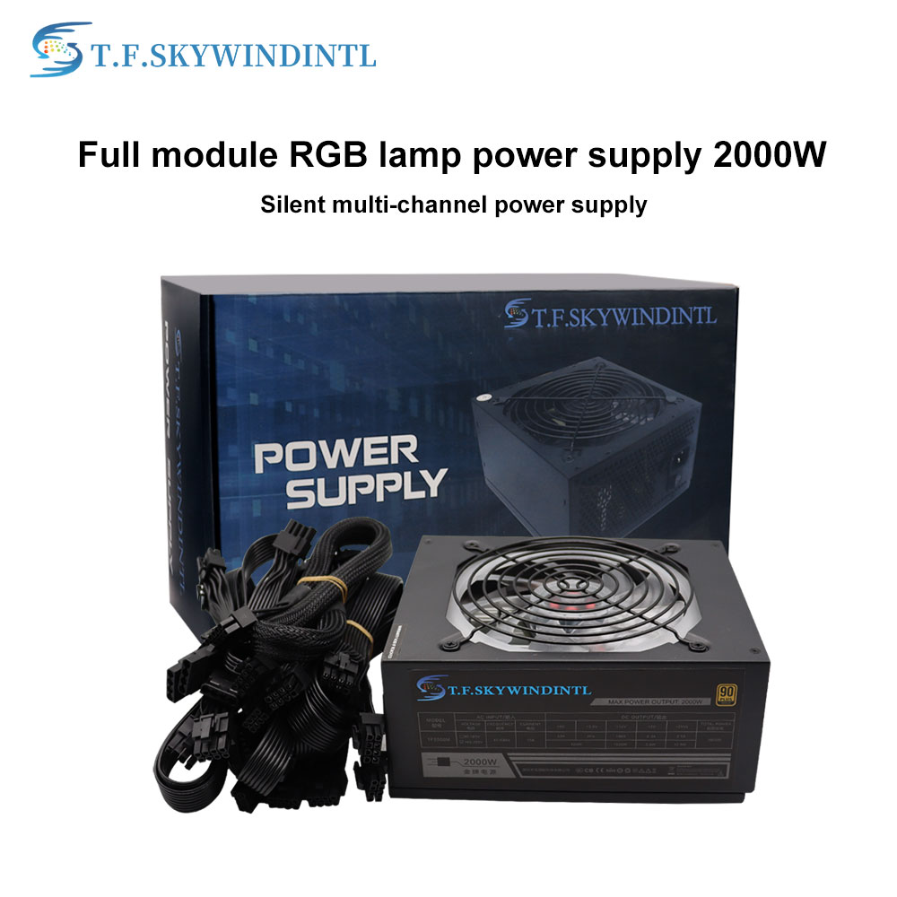 2000W Atx Mining Power Supply - 2000W RGB 전체 모듈러 ATX 전원