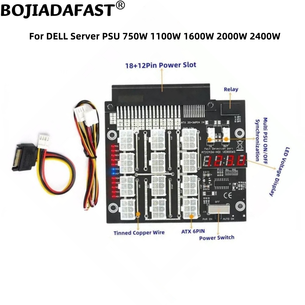 2400W Server Psu Breakout Board - DELL 1100W 2000W 2400W 750W 1600W