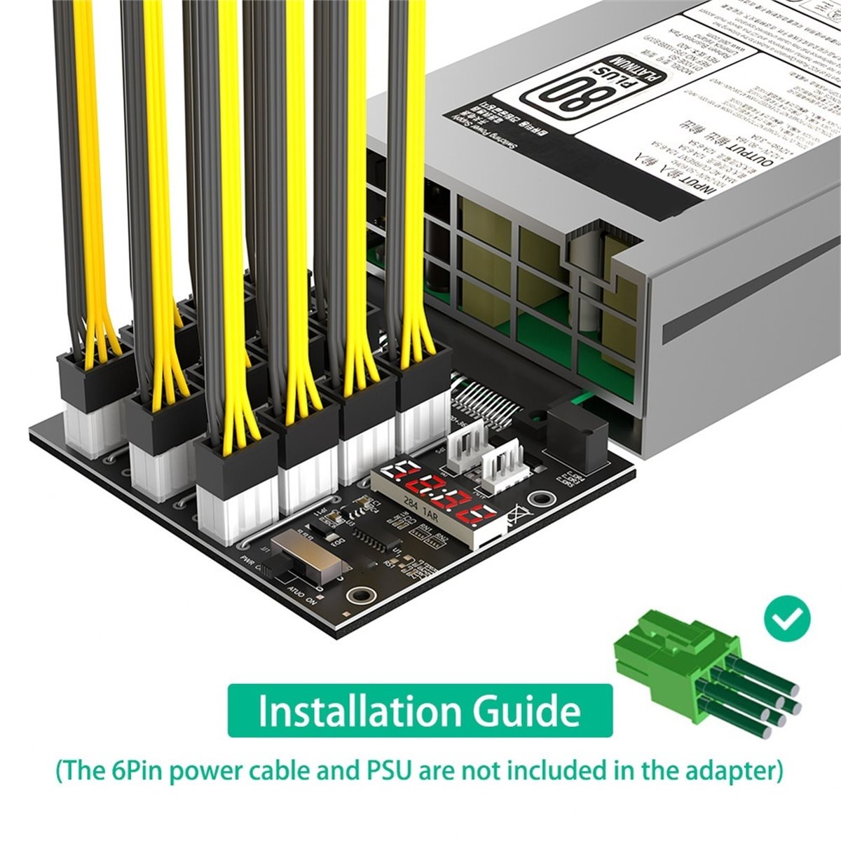 2400W Server Psu Breakout Board - 1100W 2000W 2400W 750W 1600W 서버