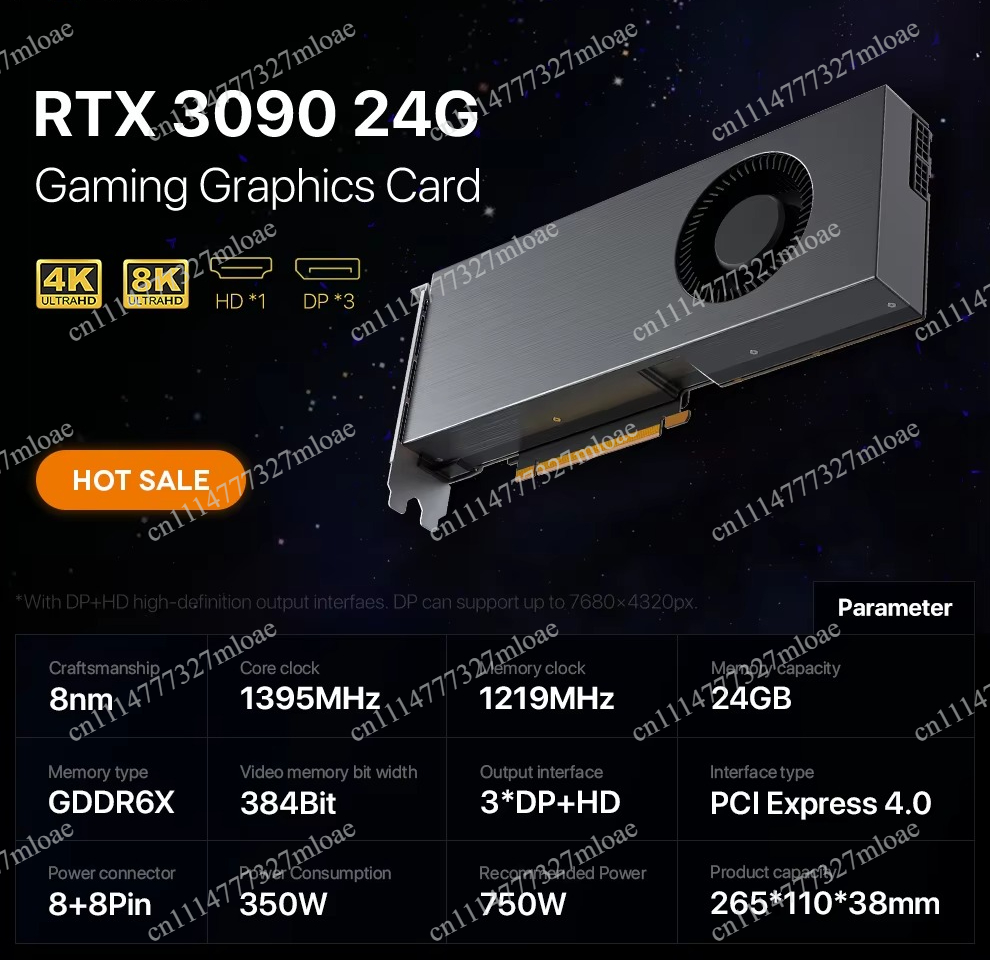 Rtx 3090 24Gb Graphics Card - RTX 3090 DDR6X 그래픽 카드 Rtx