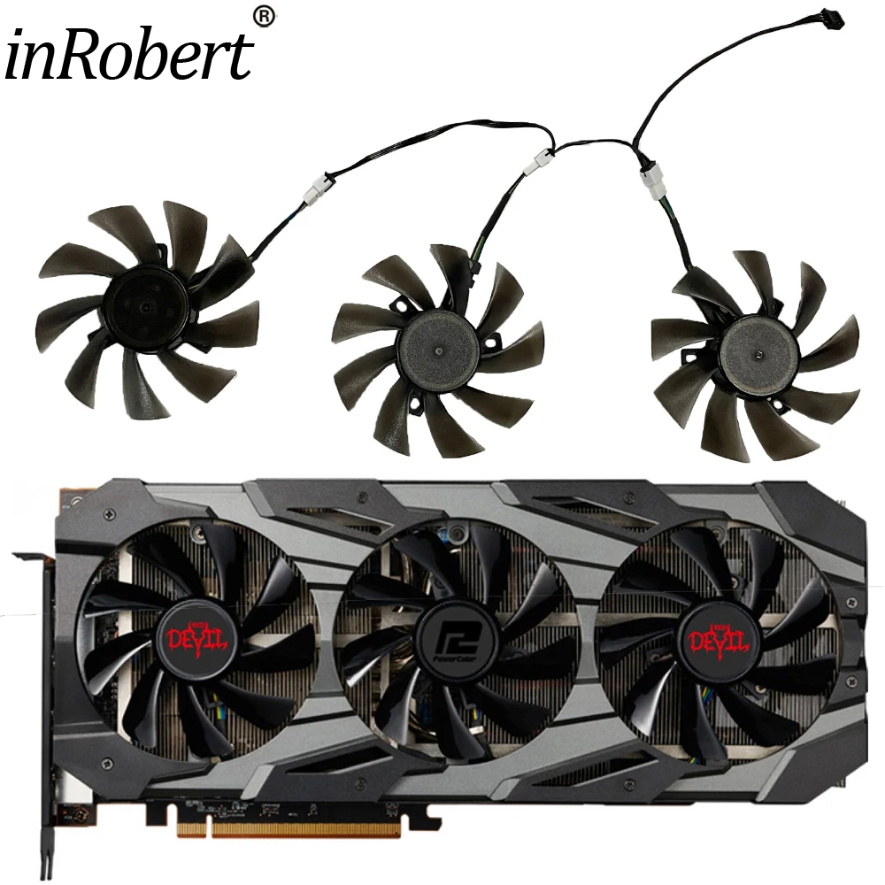 Rx 5700 Xt 8Gb Video Card - DIY 85MM T 129215 Powercolor RX