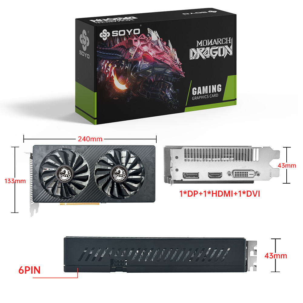 SOYO AMD RX 590 8GB Placa De 비 - Rtx 3070 8Gb Graphics Card 리뷰 및 가격