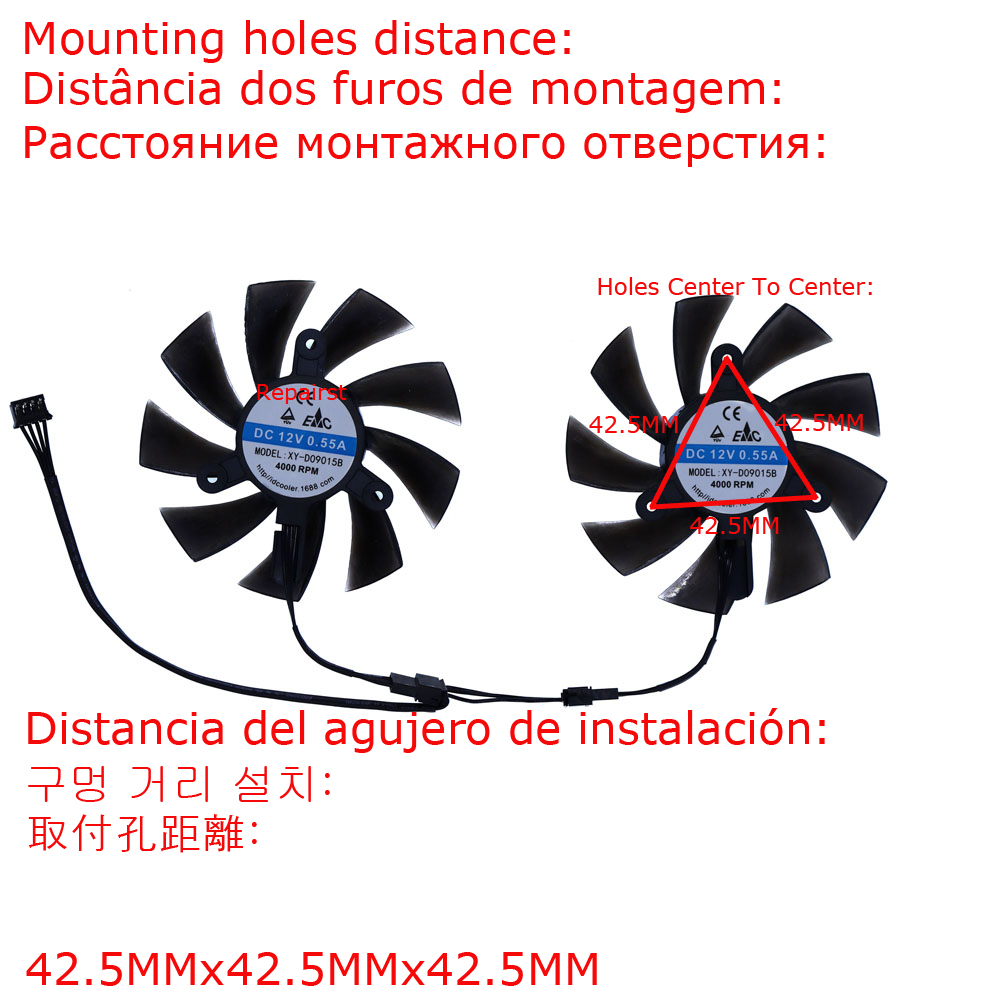 XY-D09015B,그래픽 GPU 쿨러, 비디오 카드  - Rx 580 8Gb 2048Sp Gpu 리뷰 및 가격