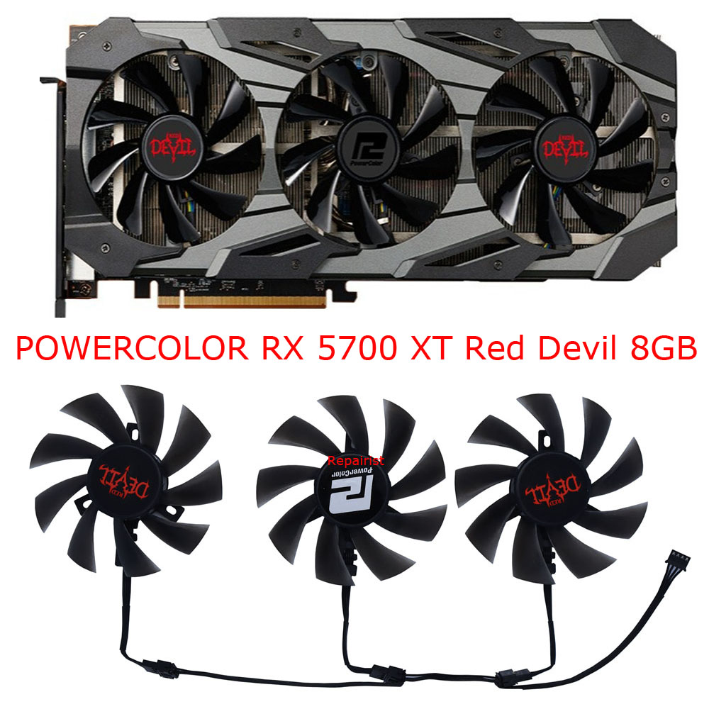 DIY GPU 그래픽 냉각 선풍기, Powercolor - Rx 5700 Xt 8Gb Video Card 리뷰 및 가격
