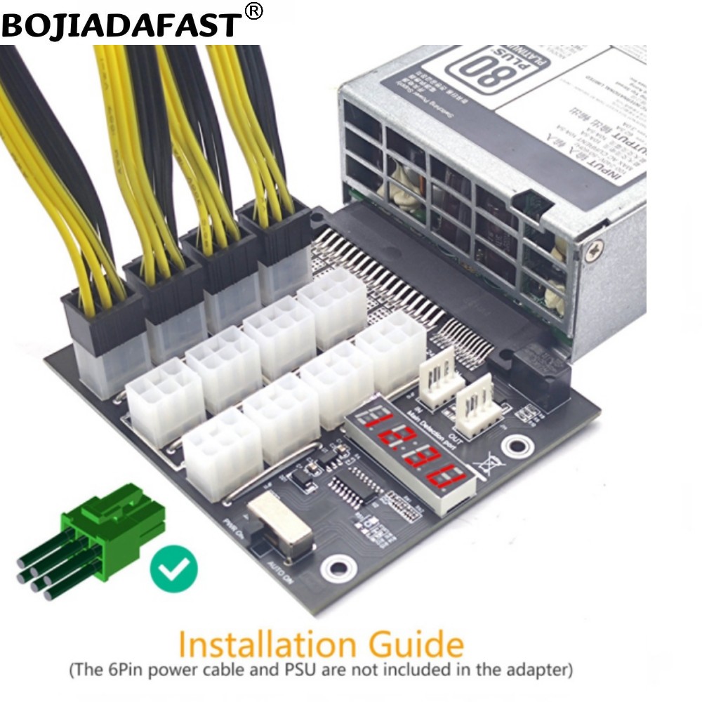 12 * PCI-E 6핀 커넥터 브레이크아웃 보드, D - 2400W Server Psu Breakout Board 리뷰 및 가격
