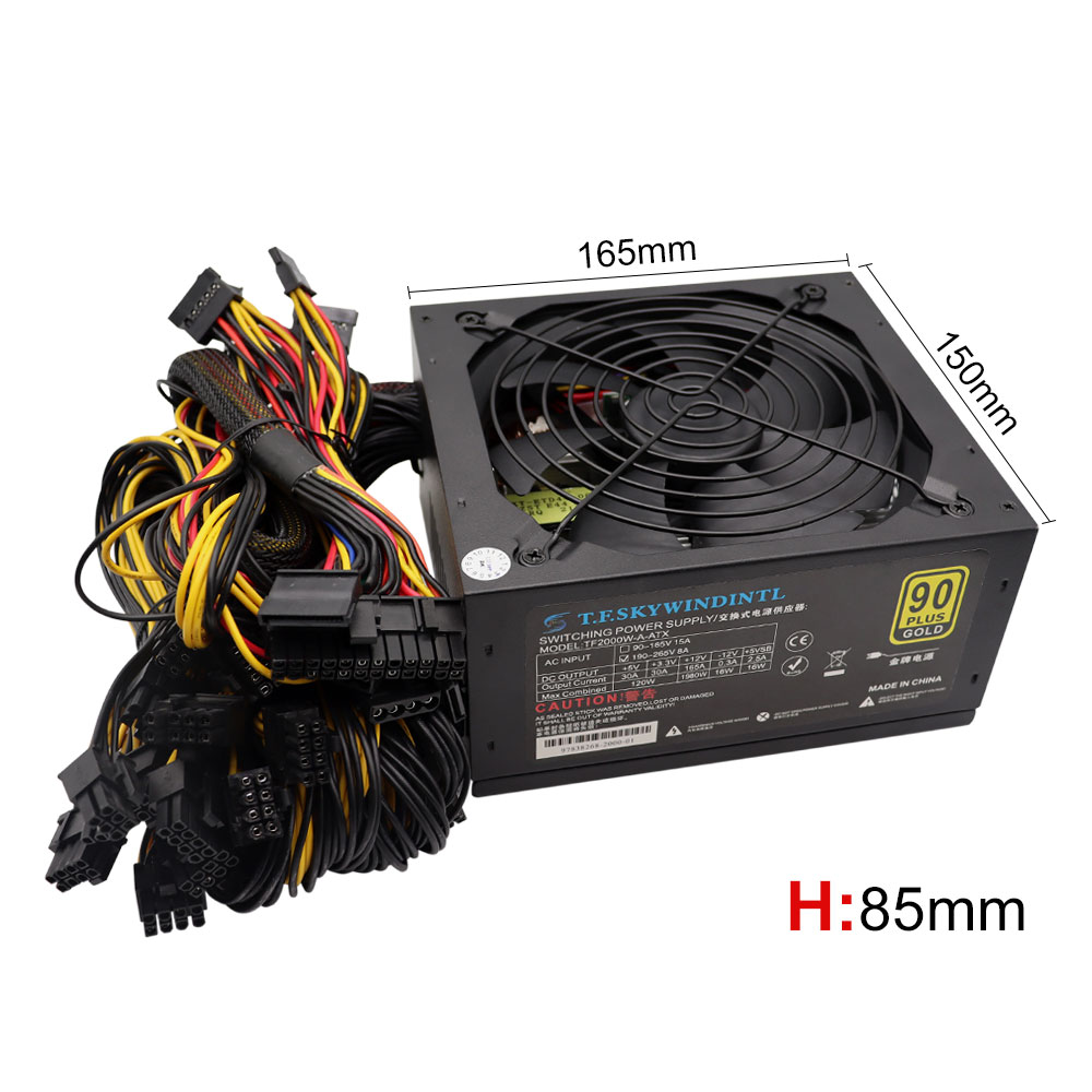 컴퓨터 마이닝 MINER BTC 데스크탑 220v용 T - 2000W Atx Mining Power Supply 리뷰 및 가격
