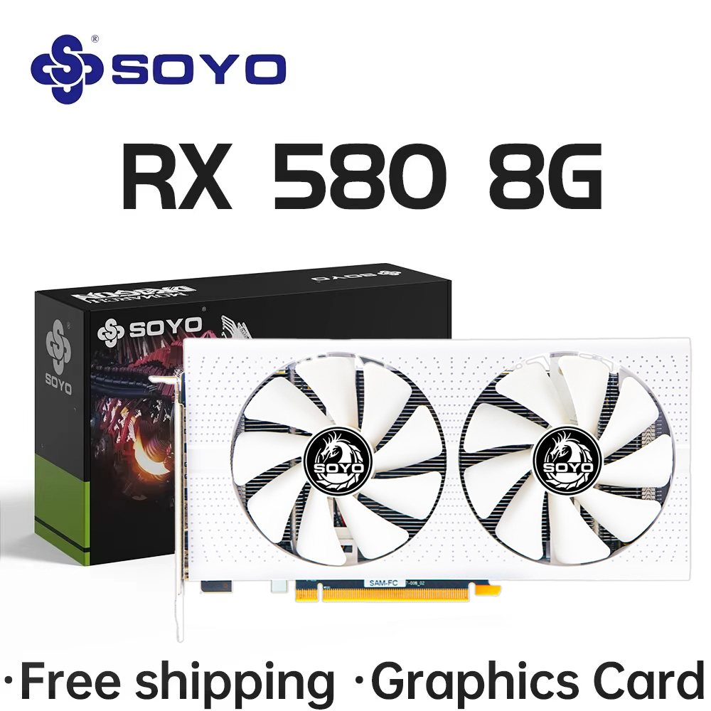 SOYO AMD Radeon RX580 8GB 그래픽  - Rx 580 8Gb 2048Sp Gpu 리뷰 및 가격