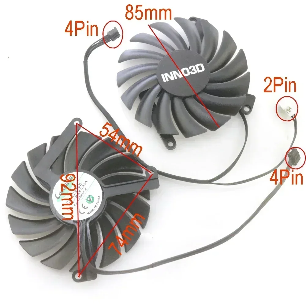 2 개/몫 CF-12910S 85mm DC12V 0.3 - Rtx 3070 8Gb Graphics Card 리뷰 및 가격