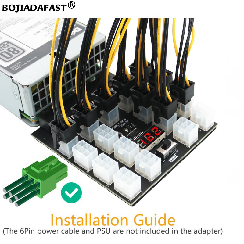 17 포트 PCI-E 6핀 커넥터 서버 전원 공급 장치 - 2400W Server Psu Breakout Board 리뷰 및 가격